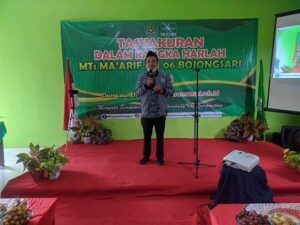 Penyampaian Sambutan Oleh Kasi. Penma Kemenag Purbalingga Bpk. Sudiono, S.Pd.I , M.Pd.I